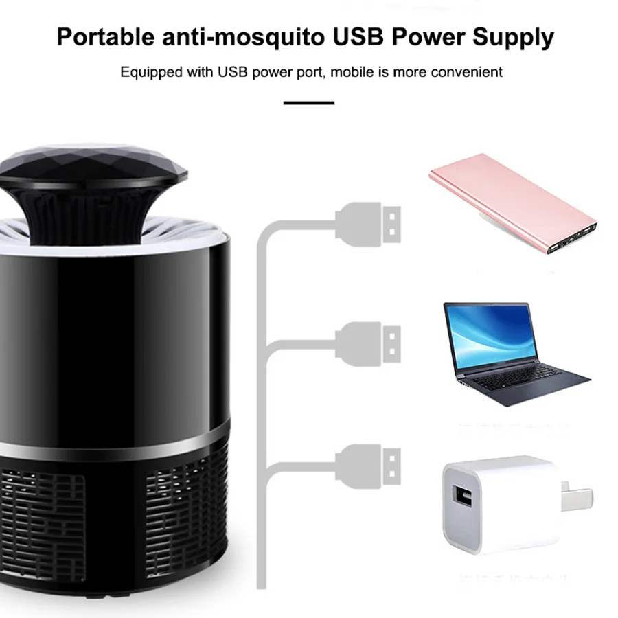Модернизированная электрическая лампа убийца комаров Электроника usb анти