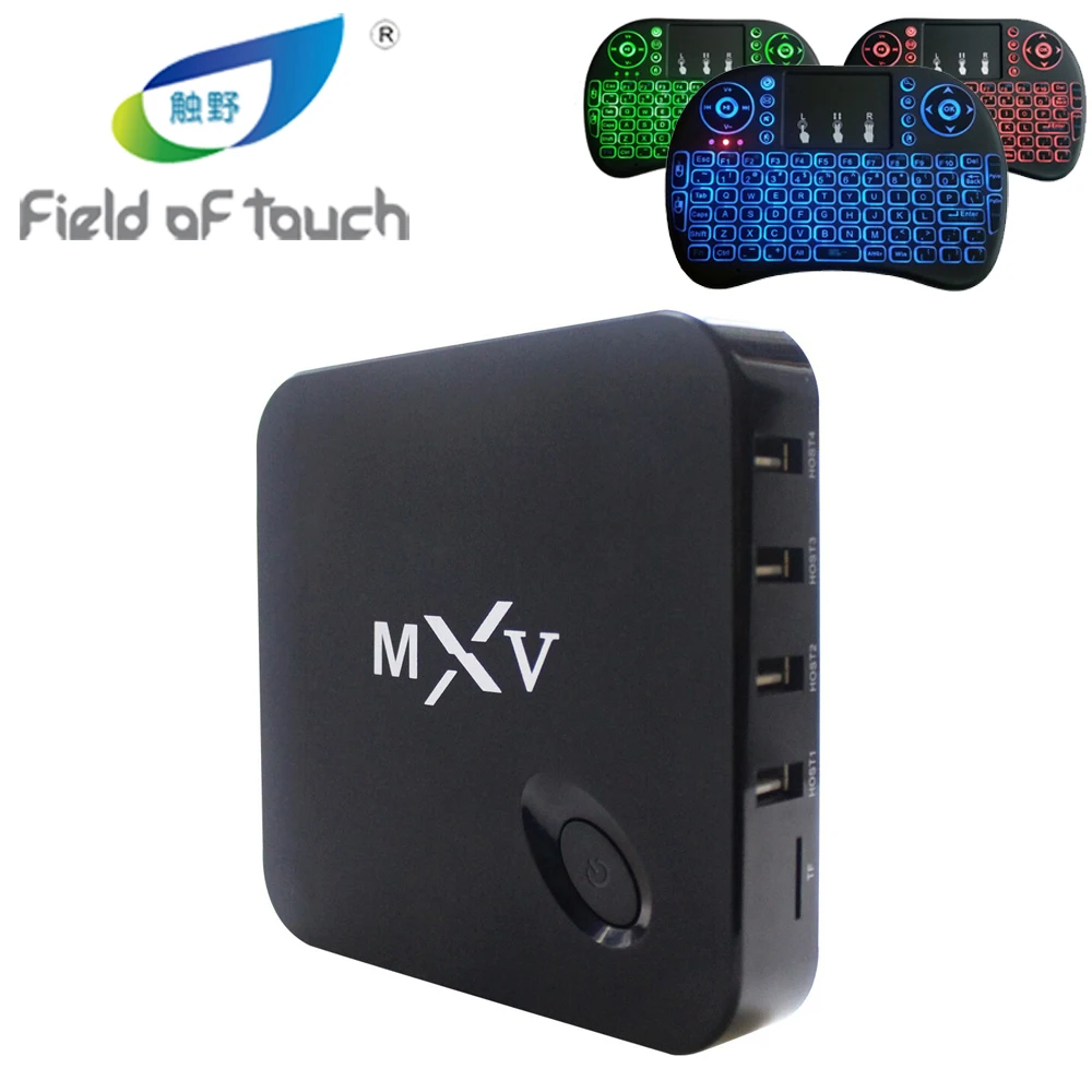 MXV Android TV Box quad core S805 1 ГБ 8 4.4.2 коробка КОДИ Wi-Fi H.265 4 К Media Player IPTV Smart + EN RU клавиатура |