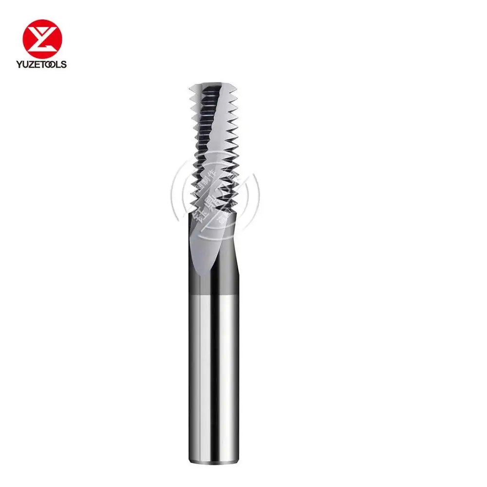 Карбидные фрезы YUZETOOLS M6 M8 M10 M12 M14, фрезы для резьбы с TIALN покрытием