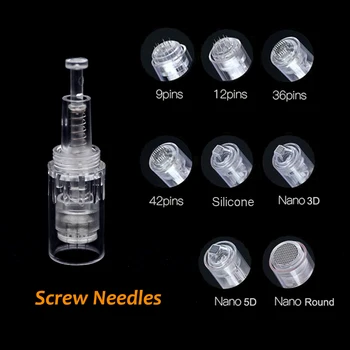 

50pcs Electric Derma Pen Needles crew 9/12/36/42/Nano MYM Cartridge For Auto Microneedle Derma Pen Tattoo Needles Needle Tip