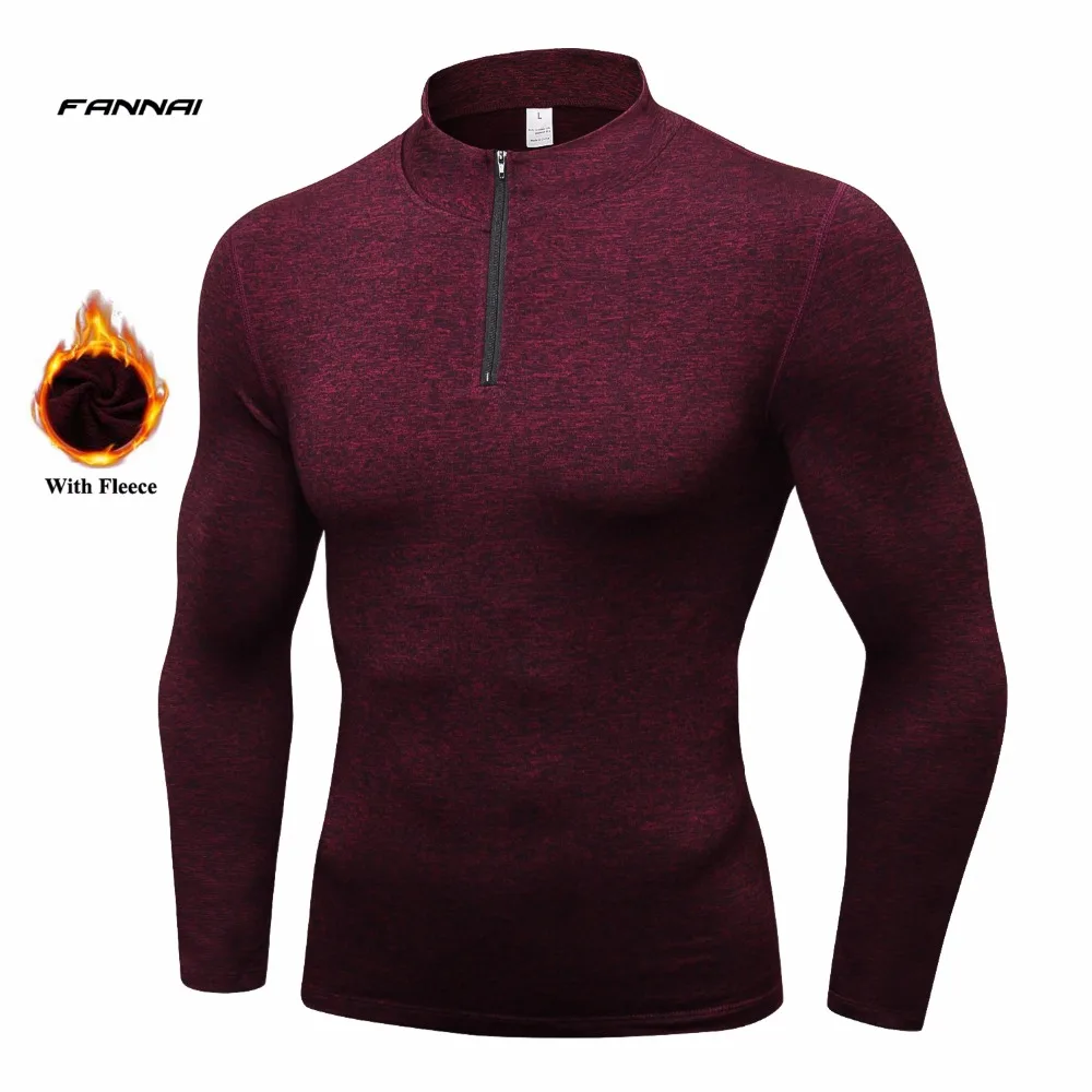2019 New Men Compression Tights T Shirts Warm Jackets