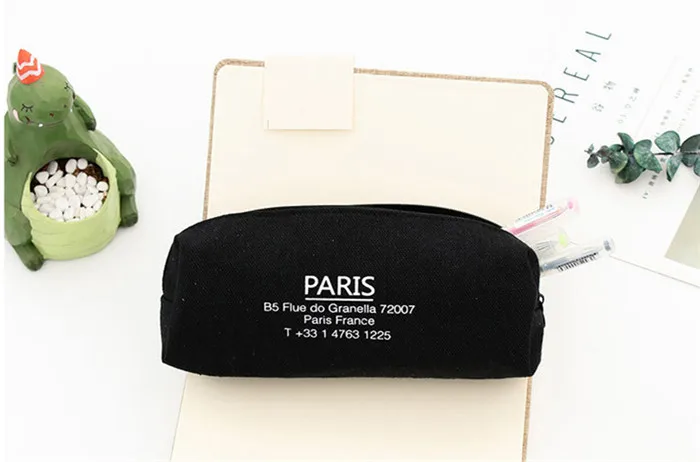 Kawaii London Paris Tokyo Denim Pencil Case Storage Organizer Pencilcase Pen Pouch School Supply Stationery Cosmetic Makeup Bag (11)
