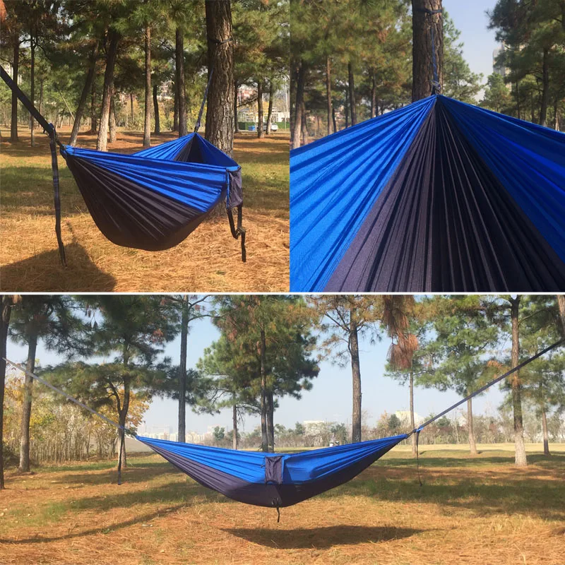 2019 Dropshipping Portable Parachute Hammock Camping Survival Garden  Hunting Leisure Hamac Travel Double Person Hamak
