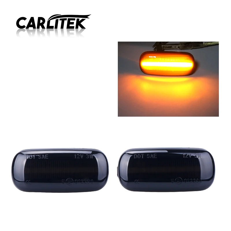 

CARLitek car turn signal light dynamic flowing led side marker 12v for Audi A4 S4 RS4 B6 B7 B8 A6 S6 RS6 C5 C7 A3 S3 8P