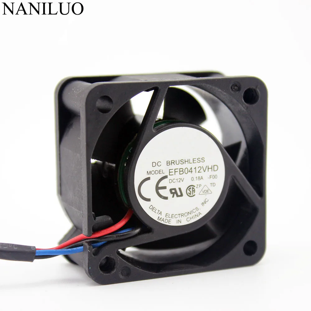 

EFB0412VHD 40mm 4020 DC 12v 0.18a 4cm server inverter computer cpu axial blower cooling fans