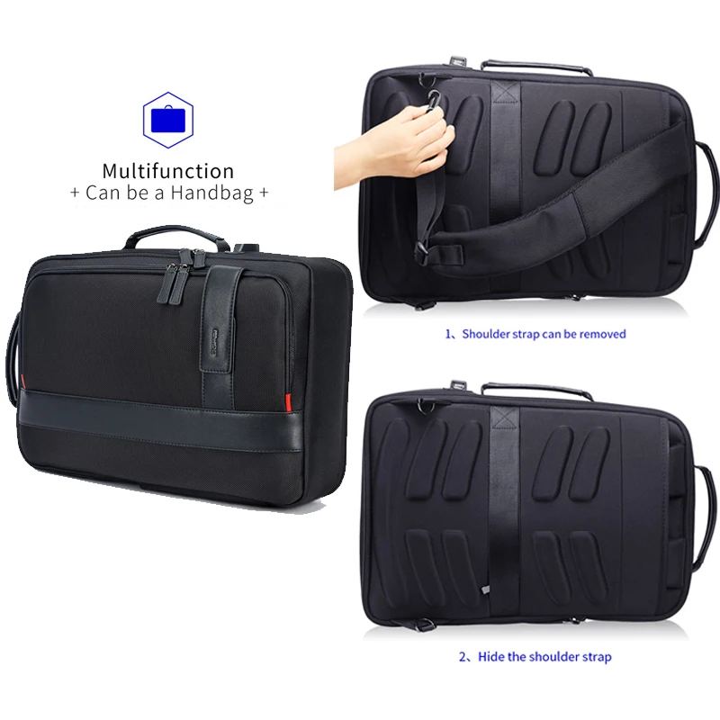  BOPAI Backpack Men Enlarge USB External Charge Laptop Backpack 15.6 Inch Large Capacity Anti-theft 