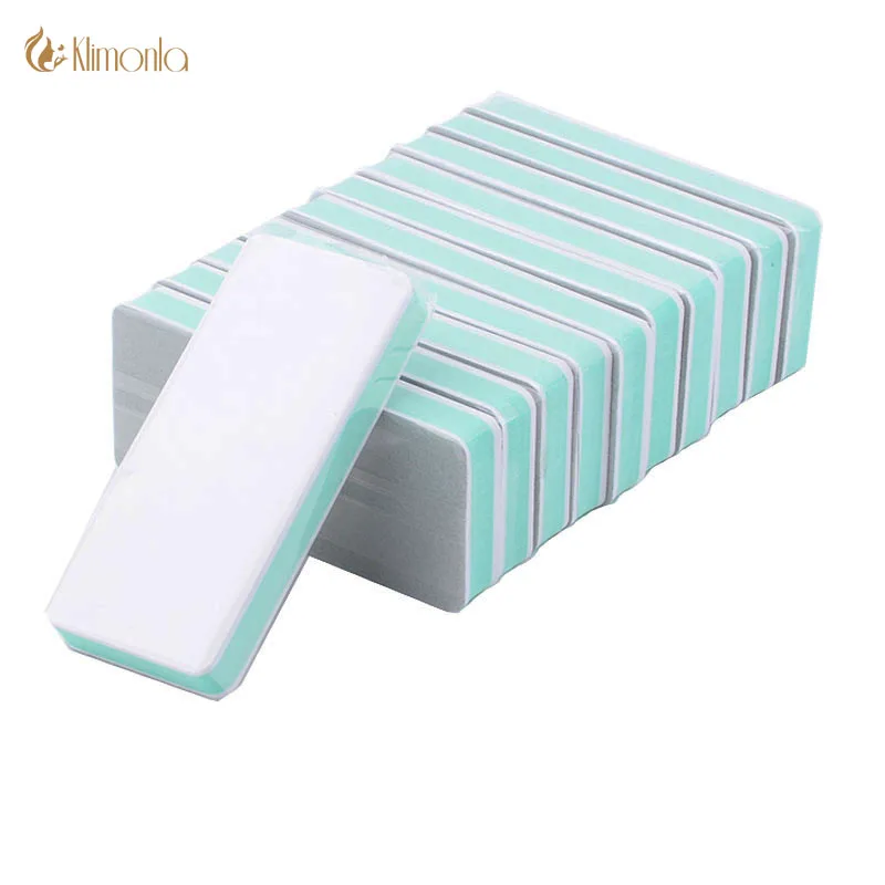 

50Pcs Green Nail Buffer Files Block Double Sided Nail Art Manicure Buffing Tool UV Gel Polisher Nail File Polishing Wholesales