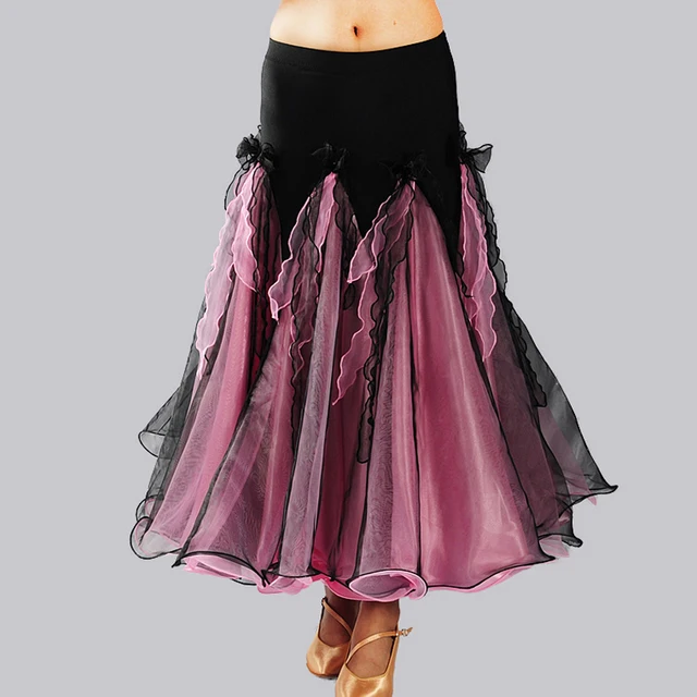 customize women ballroom dance skirts flamenco practice skirt standard