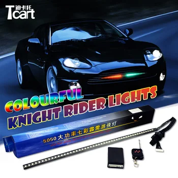 

Tcart Auto LED Strip Scan Knight Rider Led Lights With Remote Control RGB Ranger Lights 147 model 54CM 5050 For Toyota Prodo RAV