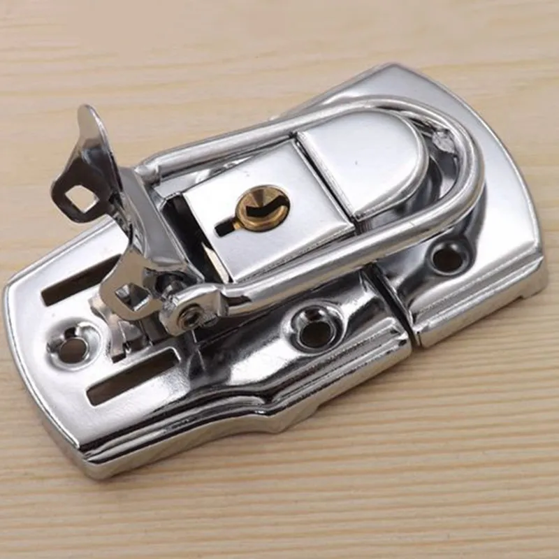High Quality Chrome Toggle Latch lock With Key Metal Hasp buckle for