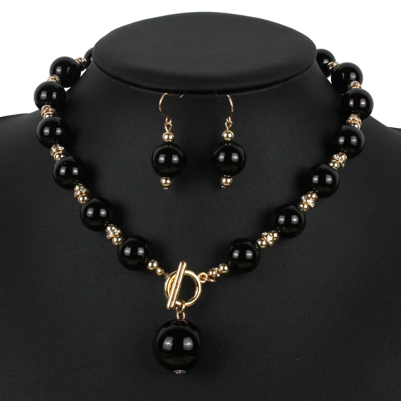 Ожерелье и вечерние Ги из жемчуга Многослойные золотистого цвета|costume pearl jewelry