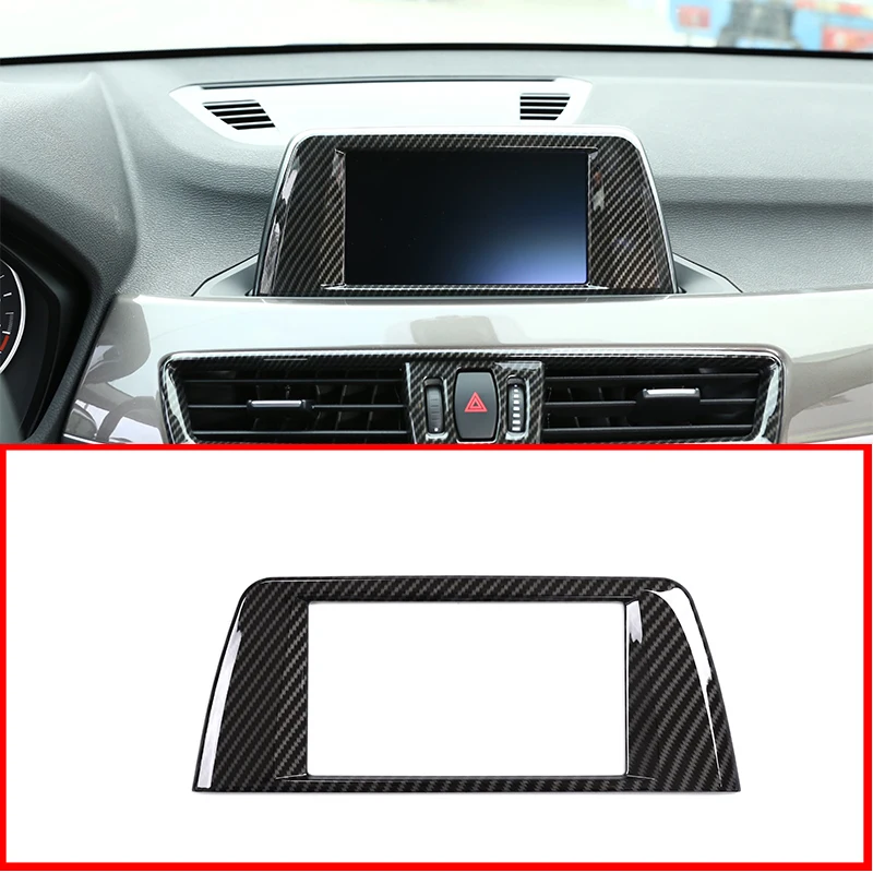 

Carbon Fiber Style ABS Center Central Navigation Panel Frame Cover Trim Sticker For BMW X1 F48 2016-2019 Car Accessories