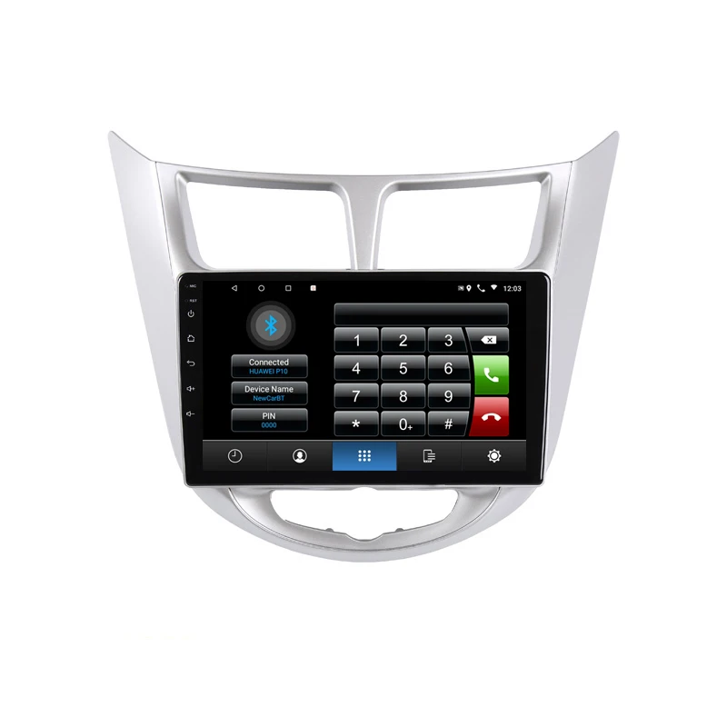 Perfect 10" 4G RAM 2.5D IPS 8CORE Android 9.1 Car DVD Multimedia Player GPS for Hyundai Solaris accent Verna i25 audio radio  navigation 2