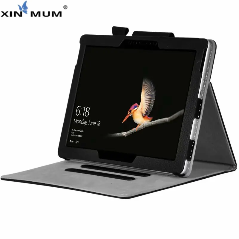

XIN-MUM Tablet Cover for Microsoft Surface Go 10 Inch PU Leather Stand Shell Folding Case For Surface Go Can Hold Keyboard