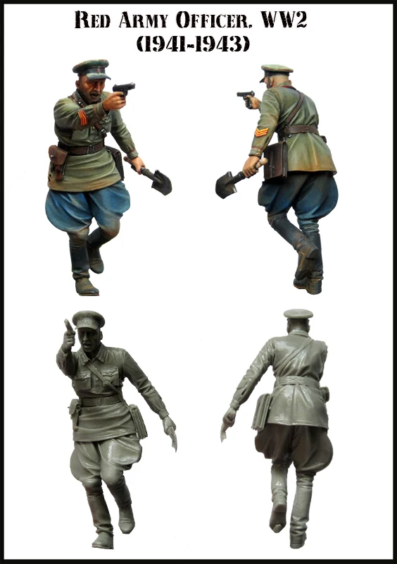 

1/35 Resin Figures Model Kit-C200 WW2 RED ARMY OFFICER Unassembled unpainted