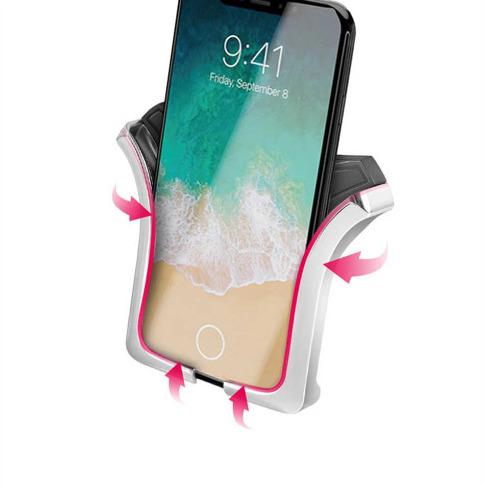 Автомобильный держатель для телефона iPhone 7 8 X XR Xs 6 s Авто поддержка мобильного в