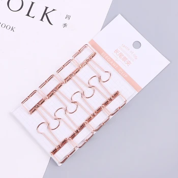 

Cute Metal Hollowed Out Design Binder Clip For Office School Paper Organization