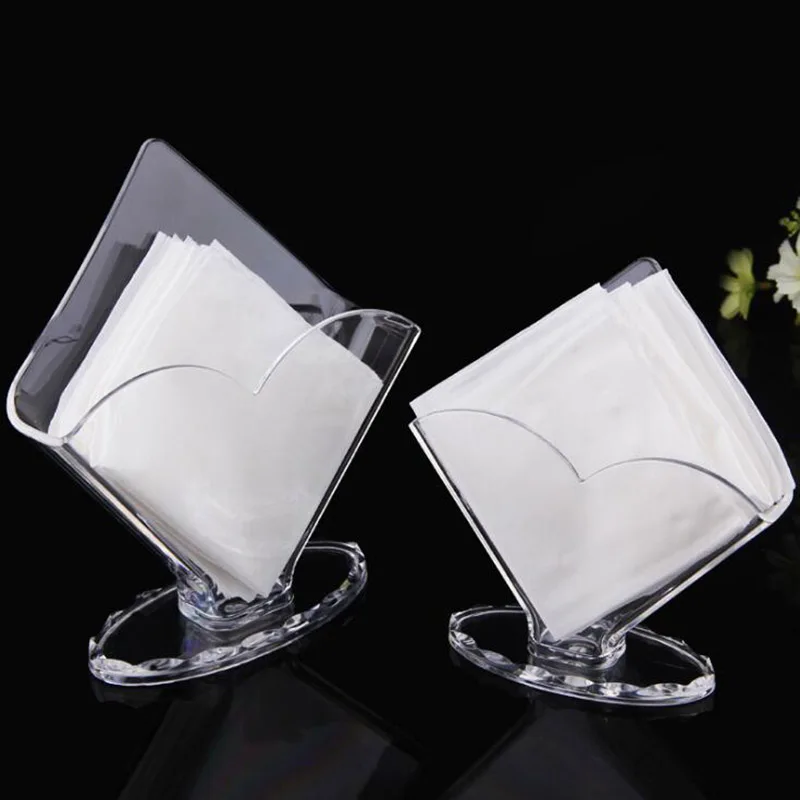 Acrylic Napkin Holder Western Restaurant Hotel Creative Vertical Napkin