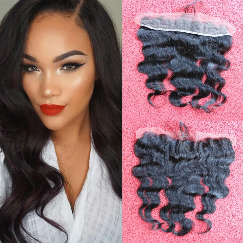 Cheap Peruvian Lace Frontal Closure Body Wave Human Hair Full Frontal
