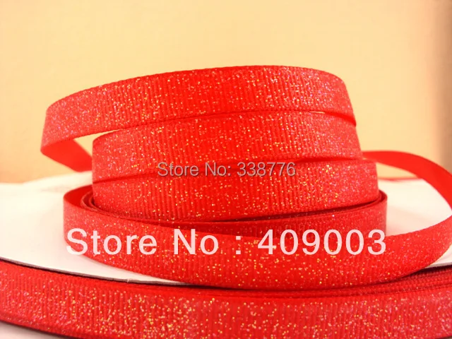 

(5yds per roll) 10Y2647 kerryribbon David accessories glitter red printed ribbon Grosgrain ribbon