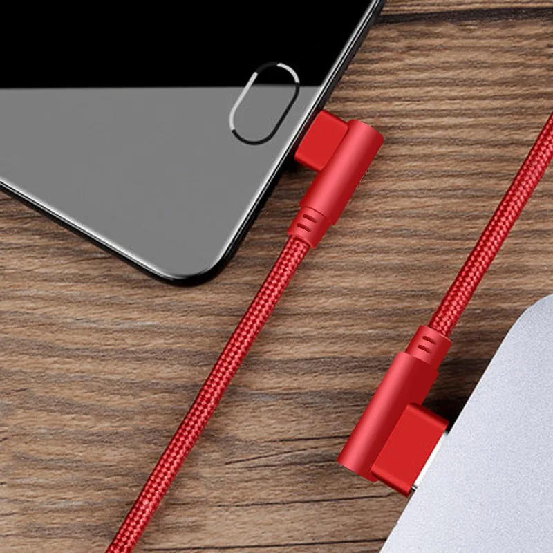 0 25 м l образный usb кабель для зарядки и передачи данных освещения Micro USB Type C шнур