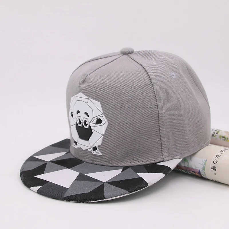 Горячие Мультяшные шляпы 3D Силиконовые панды животный узор бейсболки Snapback шляпы для девочек мальчиков хип-хоп шляпы от солнца для взрослых - Цвет: sheep gray