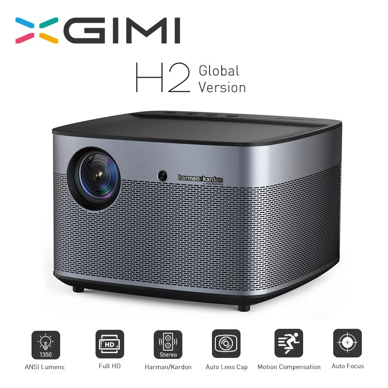 

XGIMI H2 Full HD Projector 1920*1080 1350 ANSI lumens 300 inch DLP 3D Projector Support 4K Android Wifi Bluetooth Beamer