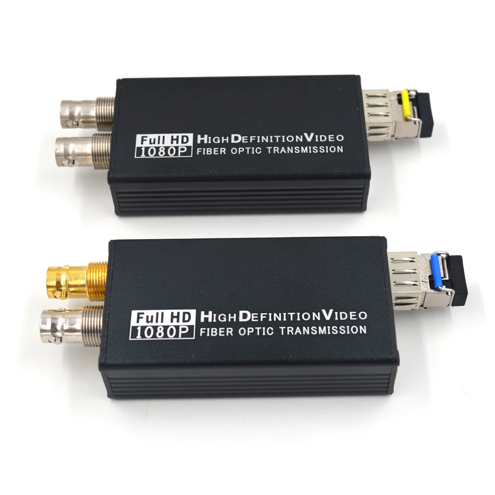 Mini HD SDI Fiber Optical Media Converters with SFP simplex LC Singlemode - SDI signal over fiber 20Km 4 channels sdi over fiber optic media converters video audio rs485 data 10 100mbps ethernet to fiber transmitter and receiver