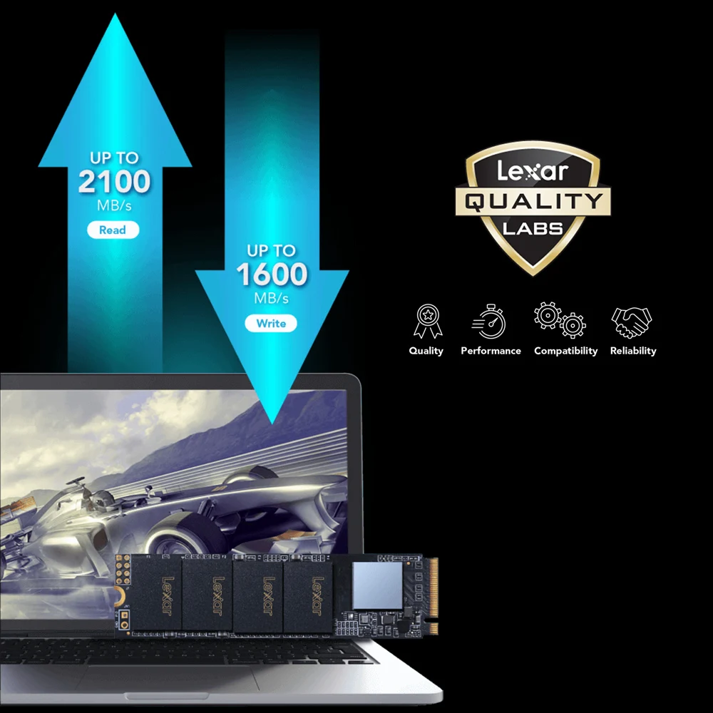 Lexar SSD 2100 МБ/с./с 240 ГБ 480 M.2 2280 NVMe PCIe Gen3x4 Внутренний твердотельный накопитель жесткий