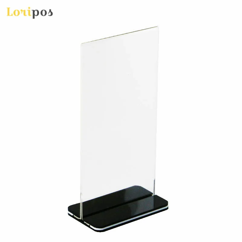 2 Pcs Lot Acrylic Menu Cover Countertop Desk Sign Holder Frame