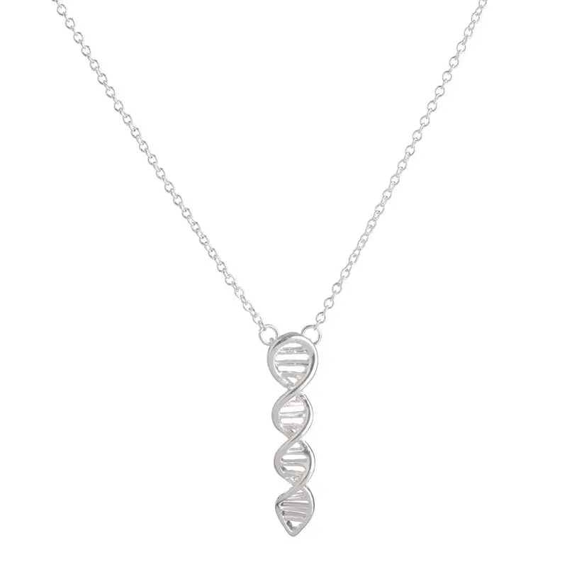 Oly2u 2017 nové vědy šperky náhrdelník DNA biologie molekula náhrdelník pro ženy dlouhý řetízek náhrdelník -N209