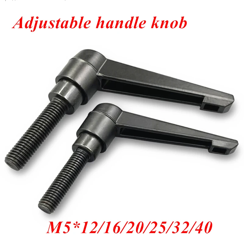 Machinery M5 x 20mm Threaded Knob Adjustable Handle Clamping Lever