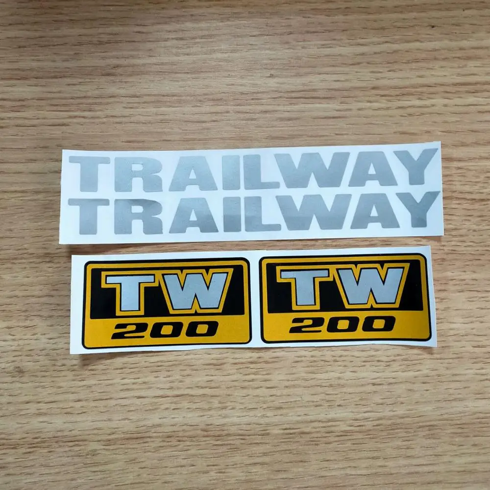 

New Motorcycycle Reflective TW200 TW225 LOGO Decal Stickers For YAMAHA TW200 TW225