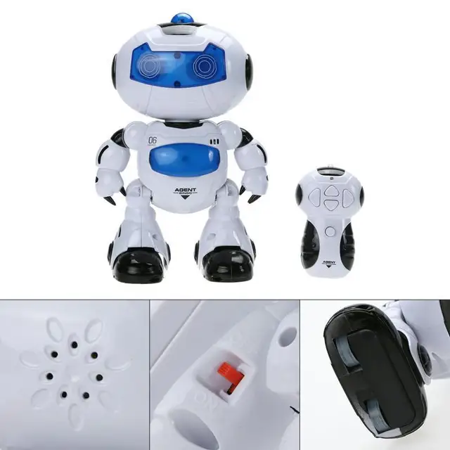 RC Robot toy Electric Intelligent Remote Controll Musical Dancing Walk Lightenning toy For Children and kids Gift High Quality