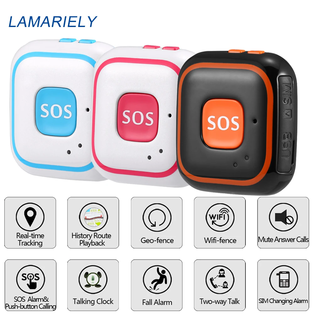 Gps Tracker Children Kids Mini Gps Locator Personal Real Time Tracking