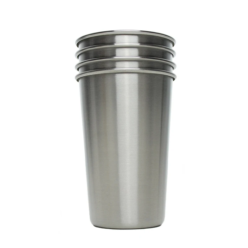 475ml Stainless Steel Mug for Kids Drop Resistance WaterJuice Cup Large Capacity Beer Tumbler Mug Stackable Pint Cup for Picnic (10)
