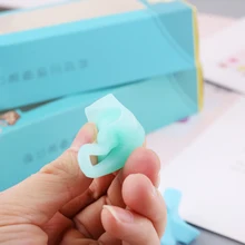 4 шт. Слоник три пальца подтягивающее устройство силиконовая детская насадка на карандаш держатель обучающая письменная ручка инструменты коррекции