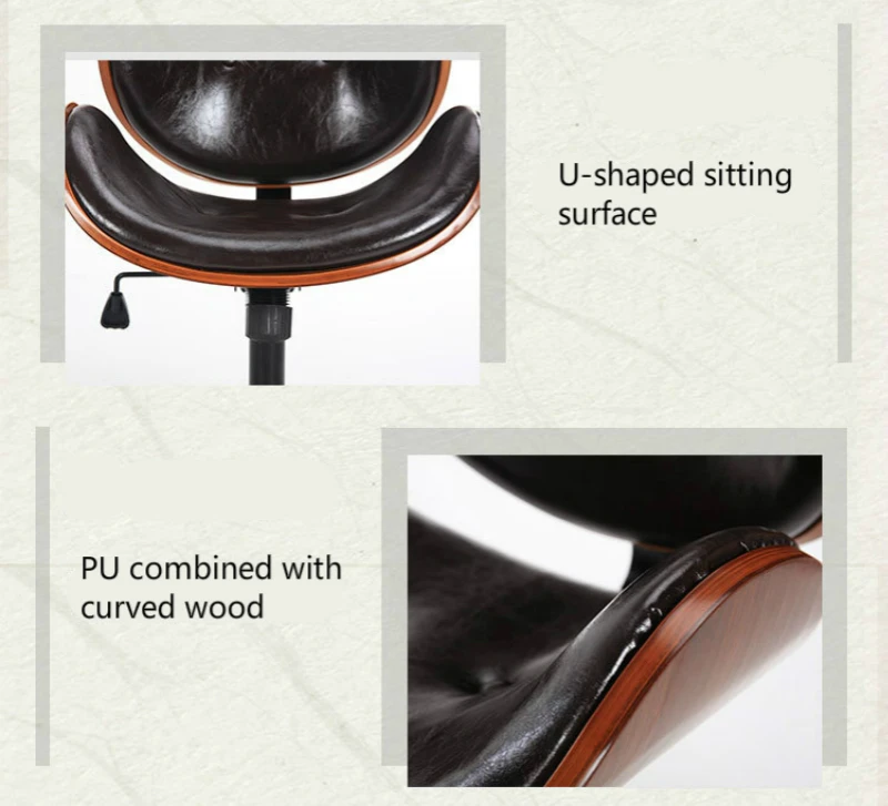 Твердый Деревянный винтажный стиль, для стула дом, гостинная кресло поднято и вращение простой поворотный стул многофункциональный стул для офиса