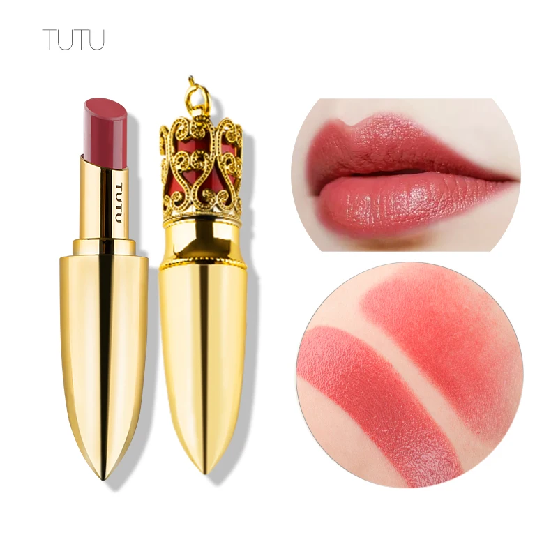 

TUTU Lips Makeup Matte Velvet Persistent Color Mist Side Light Lipstick Long-lasting Party Cosmetics Brand 6 Colors Optional