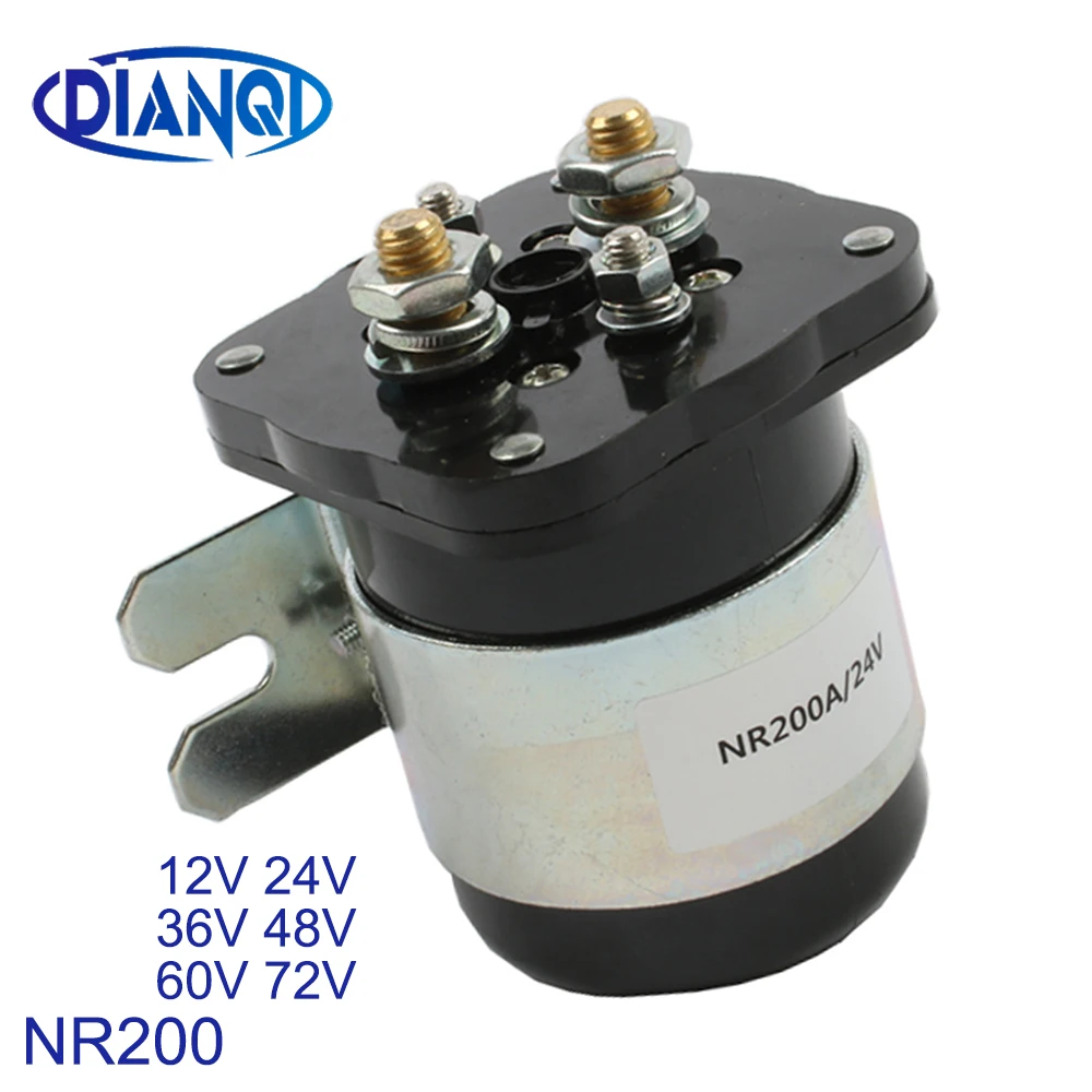 

DIANQI NR200 for Electric Motorcar Use High Quality Safe And Convenient 12V 24V 36V 48V 60V 72V 200A DC Contactor 1NO