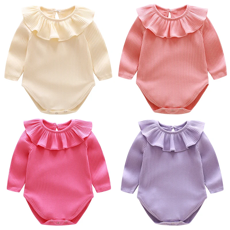 Spring Babygirl Rompers Newborn Baby Clothes For Girls Long Sleeve Babyboy Jumpsuit Toddler Clothes Soft Cotton