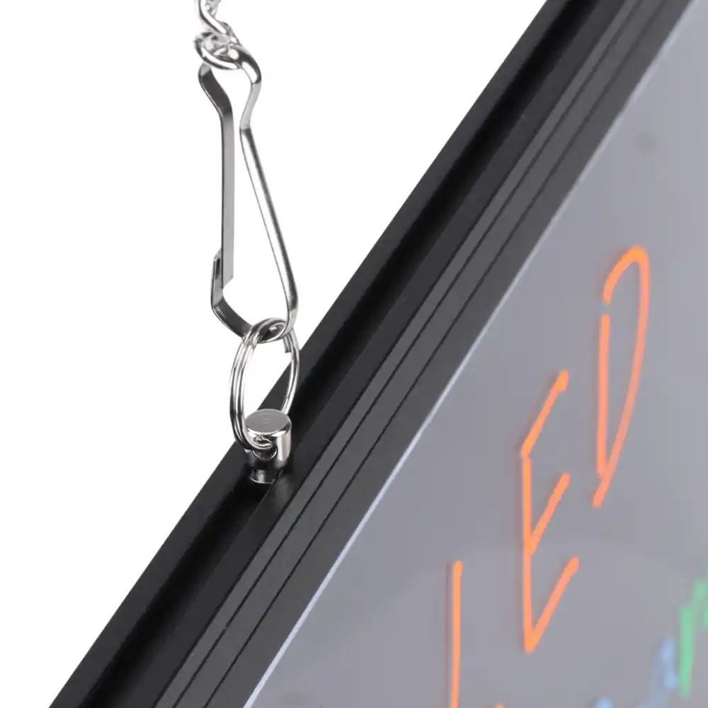 tablero de dibujo de luz led borrable panel de escritura de anuncios de mensajes con iluminador colgante remoto vhain kit 110v a 240v