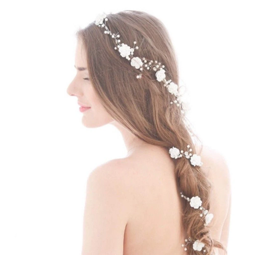 

Fashion Rhinestone Silver Women Wedding Bridal Forehead Head Chain Headdress Crystal Pendant Bride Tiara Hair Jewelry Accessor