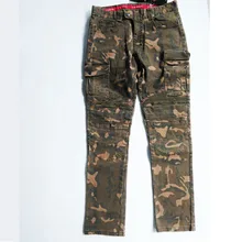 Камуфляжная Автомобильная гонка брюки мотоциклетные брюки для бездорожья, езды брюки падение водоотталкивающий ремень фланец имеют наколенники