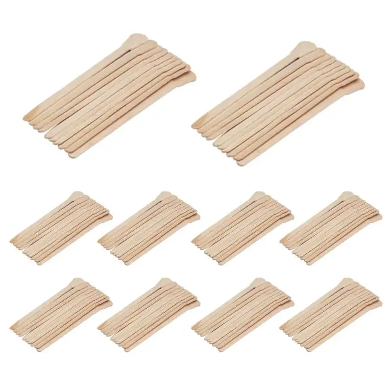 10-100 шт, палочки для удаления волос, восковые одноразовые палочки, косметический набор, деревянный шпатель для языка, бамбуковые палочки
