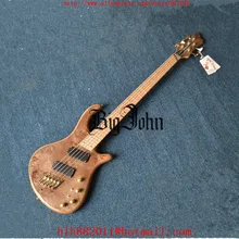 free shipping new arrived Big John 5-strings electric bass guitar in natural with gold hardware F-3420