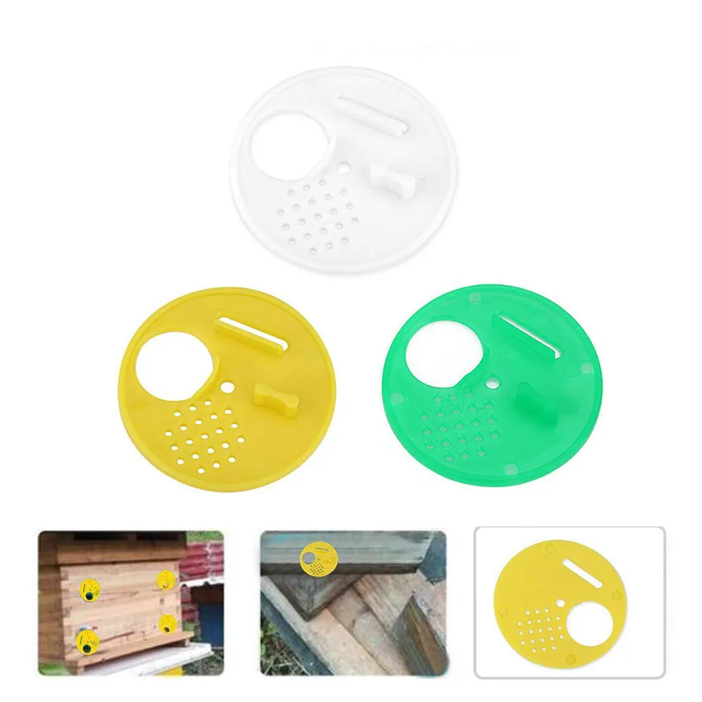 12 шт Круглые входные ворота Улей пластиковый для пчеловодства оборудование пчеловодства гнездо двери вентиляционные отверстия пчелиные инструменты