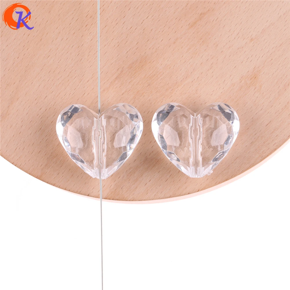 Cordial Design Fashion Jewelry 25x29 мм 80 шт./лот прозрачные акриловые разделительные бусины