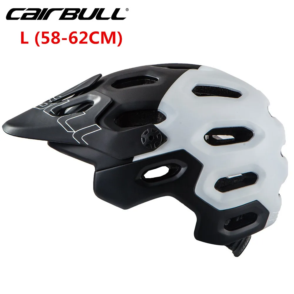 CAIRBULL MTB велосипедный шлем сверхлегкий дышащий езда на велосипеде шлем головы Регулируемый vr-шлем Детская безопасность M/L 9 видов цветов - Цвет: White-black-L