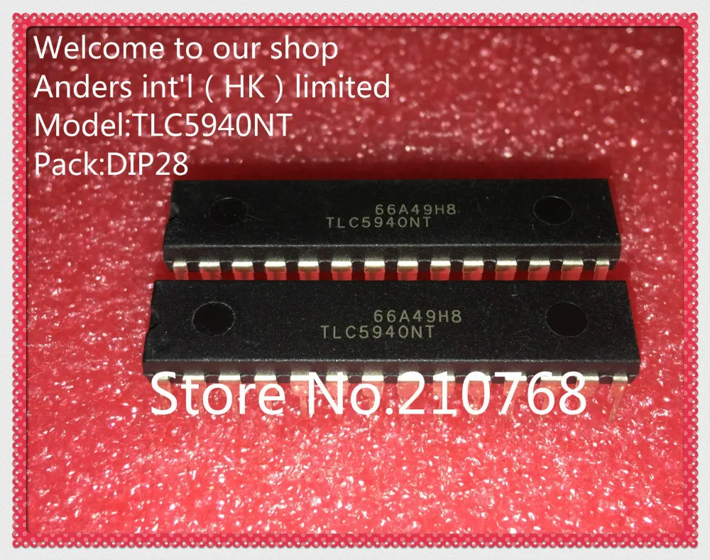 2 шт./лот TLC5940NT TLC5940 DIP28 | Электронные компоненты и принадлежности